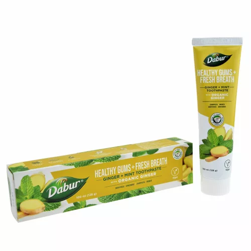 Dabur herbal fogkrém fluoridmentes gyömbérrel és mentával 100 ml - 
