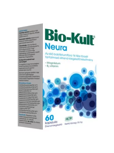 BIO-KULT NEURA KAPSZULA +MG +B6-VITAMIN - Bio és natúr étrendkiegészítők