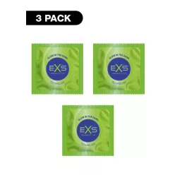 EXS Glow - vegán világító óvszer (3 db) - Bio és natúr intim termékek