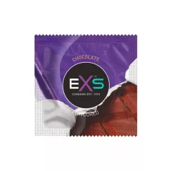 EXS Hot Chocolate - óvszer csoki ízesítéssel - fekete (100 db) - Bio és natúr intim termékek