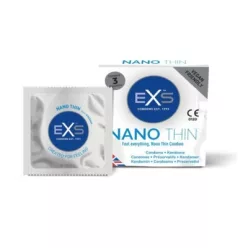 EXS Nano Thin - ultra vékony óvszer (3db) – Ízesített óvszer, különleges óvszer
