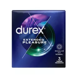 Durex Extended Pleasure - óvszer - 56mm (3db) – Durex óvszer