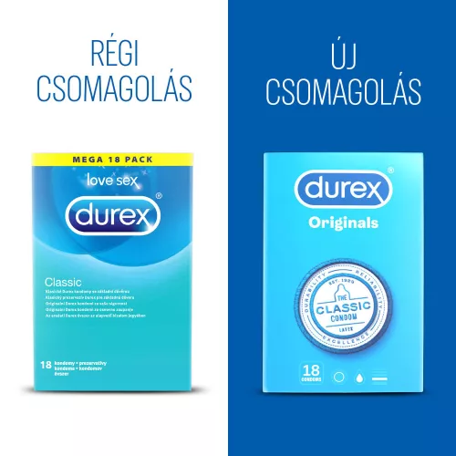 Durex Classic - óvszer (18 db) - Bio és natúr intim termékek
