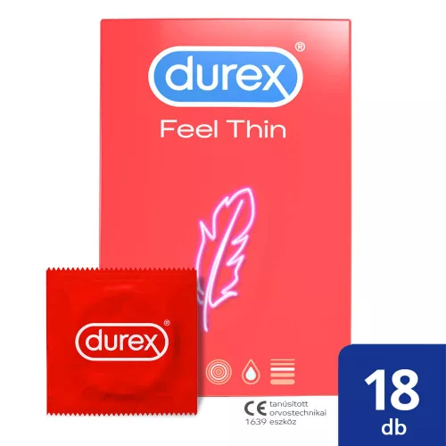 Durex Feel Thin - élethű érzés óvszer (18 db) - Bio és natúr intim termékek