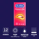 Durex Emoji PleasureMe - bordás-pontozott óvszer (12 db) - Bio és natúr intim termékek