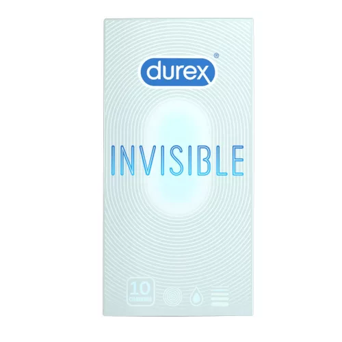 Durex Invisible Extra Sensitive - vékony, extra szenzitív óvszer (10db) - - Bio és natúr intim termékek