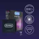 Durex Intense - bordázott és pontozott óvszer(3db) - - Bio és natúr intim termékek