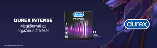 Durex Intense - bordázott és pontozott óvszer(3db) - - Bio és natúr intim termékek