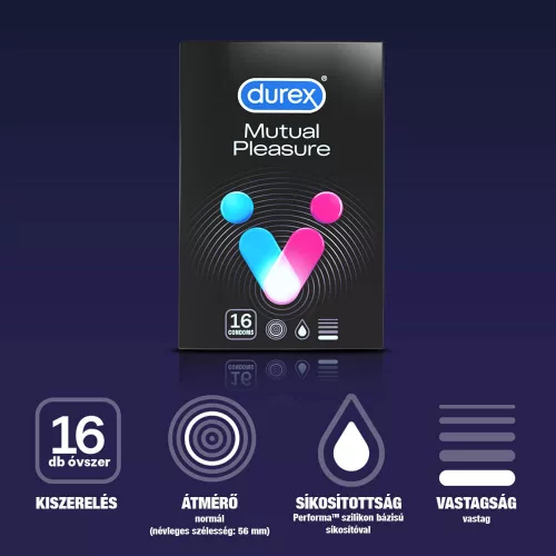 Durex Mutual Pleasure - késleltető óvszer (16 db) - Bio és natúr intim termékek