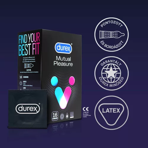 Durex Mutual Pleasure - késleltető óvszer (16 db) - Bio és natúr intim termékek