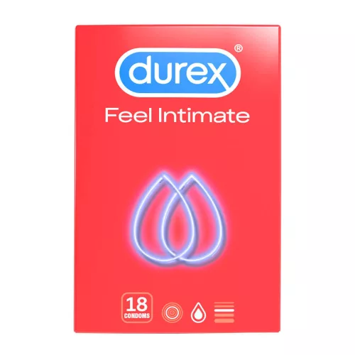 Durex Feel Intimate - vékonyfalú óvszer (18 db) - Bio és natúr intim termékek