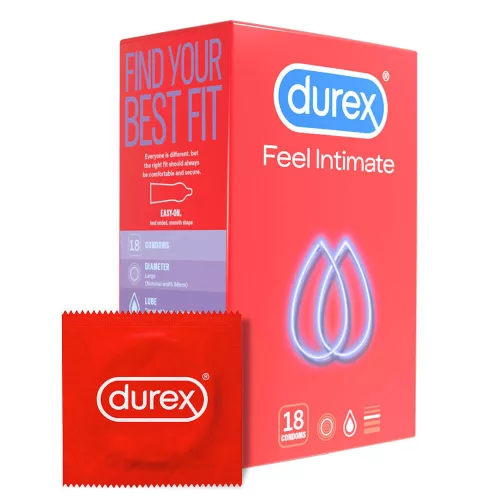 Durex Feel Intimate - vékonyfalú óvszer (18 db) - Bio és natúr intim termékek