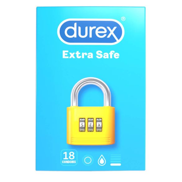 Durex Extra Safe - biztonságos óvszer (18 db)
