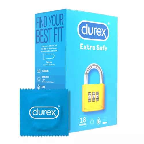 Durex Extra Safe - biztonságos óvszer (18 db) - Bio és natúr intim termékek