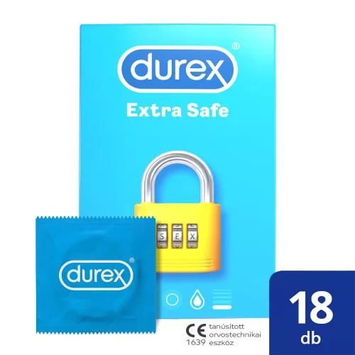 Durex Extra Safe - biztonságos óvszer (18 db) - Bio és natúr intim termékek