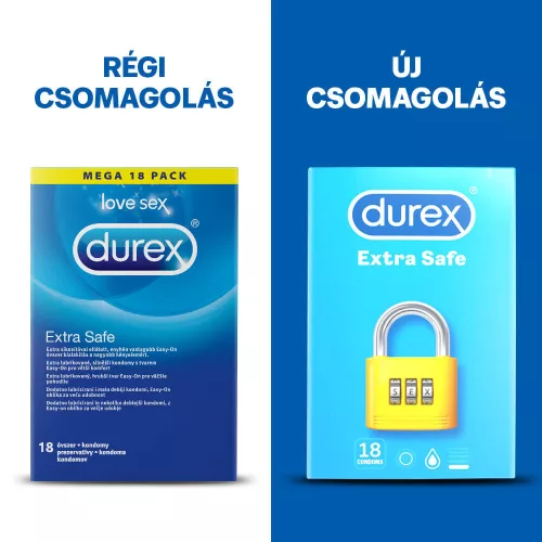 Durex Extra Safe - biztonságos óvszer (18 db) - Bio és natúr intim termékek