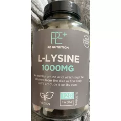 PE Nutrition l-lysine 1000mg tabletta 120 db - 