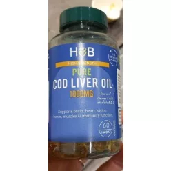 H&B csukamájolaj kapszula 1000mg 60 db - 