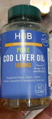 H&B csukamájolaj kapszula 1000mg 60 db - 