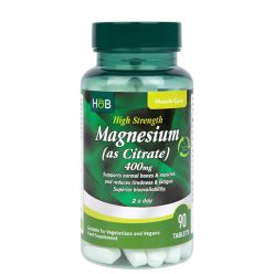 H&B magnézium-citrát tabletta 400mg 90 db - Bio és natúr étrendkiegészítők