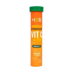 H&B c+cink pezsgőtabletta narancs 20 db - 