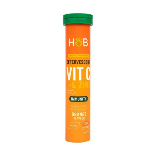 H&B c+cink pezsgőtabletta narancs 20 db - 