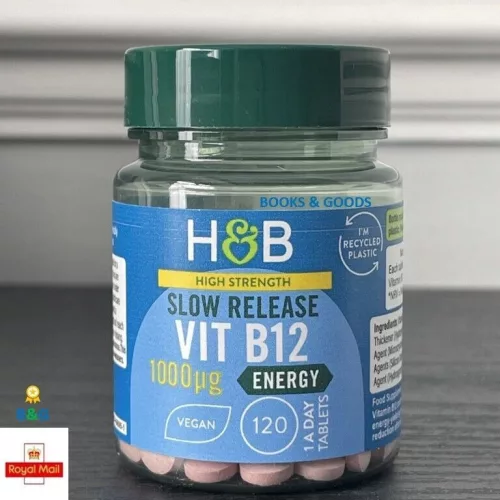 H&B b12-vitamin tabletta 1000mcg 120 db - Bio és natúr étrendkiegészítők