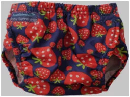 Konfidence AquaNappy™  STRAWBERRY 3 rétegű mosható úszópelenka állítható méretezéssel - Bio és natúr kozmetikumok