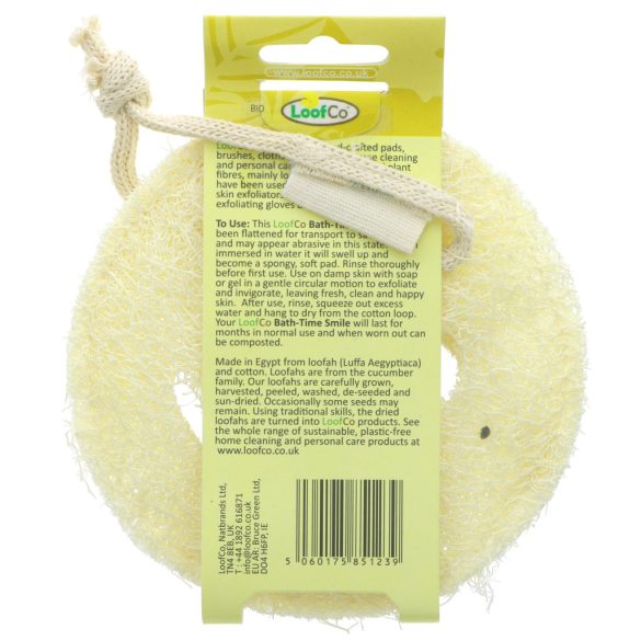 Loofco luffa szivacs smile alakú fürdéshez 2 db