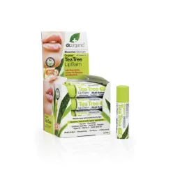 dr.Organic Ajakbalzsam bio teafaolajjal 5.7ml - Bio és natúr kozmetikumok