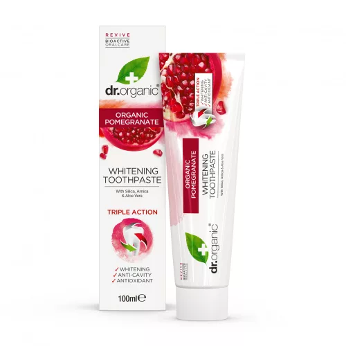 Dr.organic bio gránátalma fogkrém 100 ml - Bio és natúr kozmetikumok