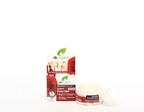 Dr.organic bio rózsa éjszakai krém 50 ml - Bio és natúr kozmetikumok