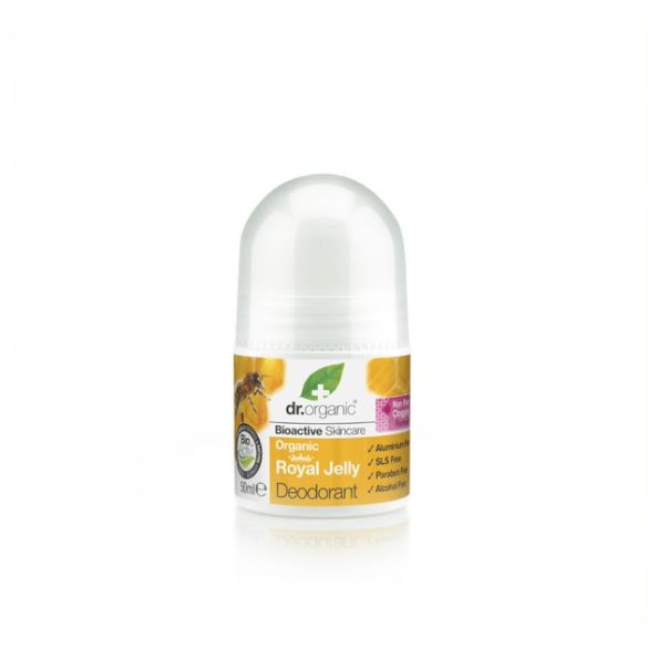 dr.Organic Alumíniummentes golyós dezodor bioaktív méhpempővel 50 ml