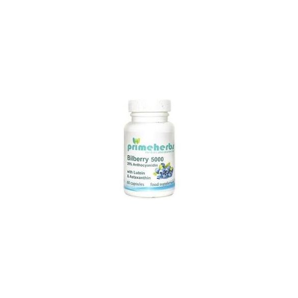 Primeherbs Fekete Áfonya 5000Mg+Lutein Astaxanthin 60Db