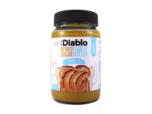 Diablo mogyoróvaj smooth hozzáadott cukor nélkül 350 g – Magvajak, csokikrémek