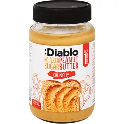 Diablo mogyoróvaj crunchy hozzáadott cukor nélkül 350 g – Magvajak, csokikrémek