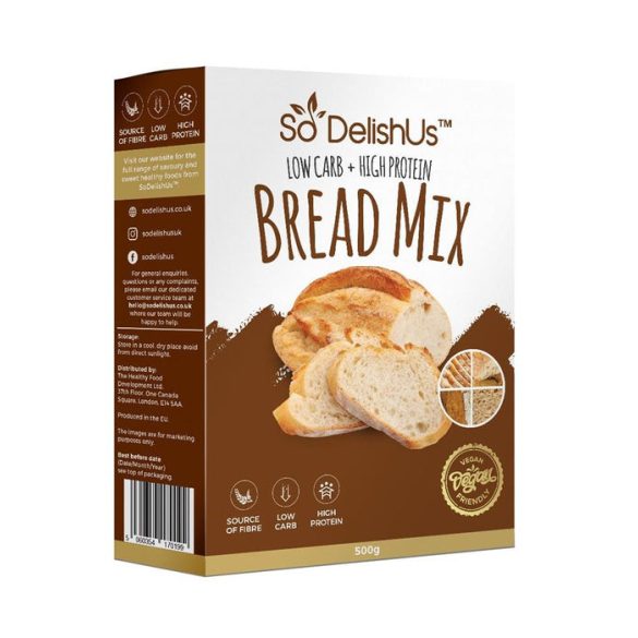 SoDelishUs szénhidrátcsökkentett kenyér lisztkeverék 500 g