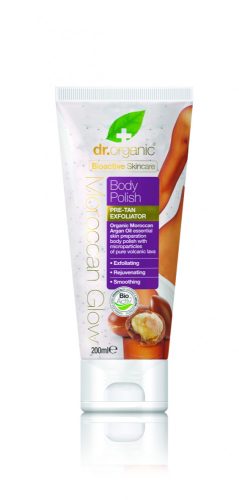 dr.Organic Moroccan Glow Barnítás előtti bőrradír 200 ml