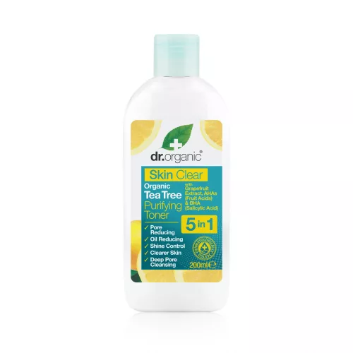 Dr.organic skin clear pórustisztító arctonik 5 az 1-ben 200 ml - Bio és natúr kozmetikumok