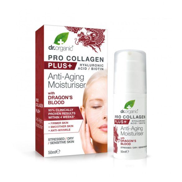 dr.Organic Pro Collagen Anti-Aging hidratáló arckrém sárkányvérfa kivonattal 50 ml