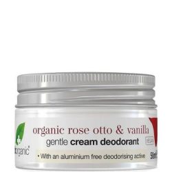   dr.Organic Krémdezodor bio damaszkuszi rózsával és vaníliával