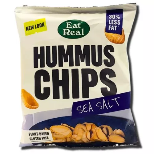 EAT REAL HUMMUS CHIPS TENGERI SÓS 45G - Bio és natúr élelmiszerek
