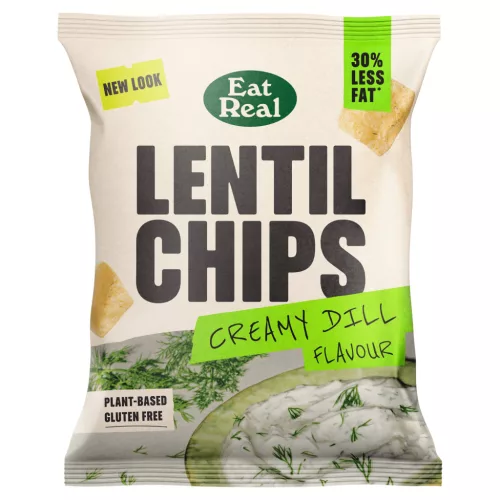 Eat Real Lencse Chips Krémes Kapros ízvilág 40g