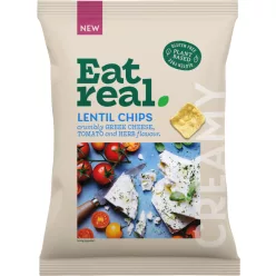 Eat Real Lencse Chips Görös sajt-paradicsom 95 g