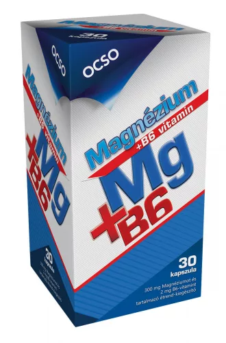 OCSO MAGNÉZIUM+B6 VITAMIN KAPSZULA 30 db - Bio és natúr étrendkiegészítők