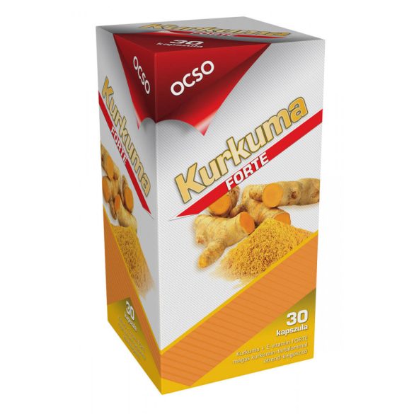 OCSO Kurkuma + E-vitamin Forte kapszula 30 db