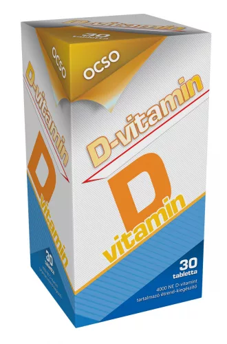 OCSO D vitamin tabletta 30 db - Bio és natúr étrendkiegészítők