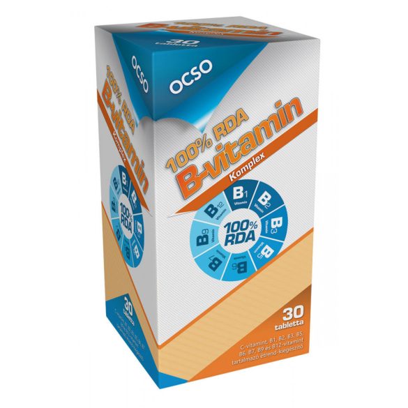 OCSO B-vitamin komplex tabletta 30 db