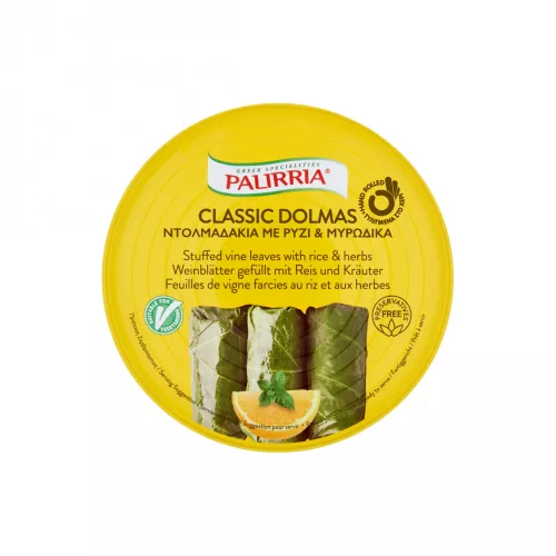 Rizzsel töltött szőlőlevél palirria 280 g - Bio és natúr élelmiszerek