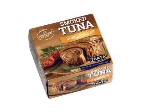 Trata füstölt tonhal növényi olajban 160 g - Bio és natúr élelmiszerek